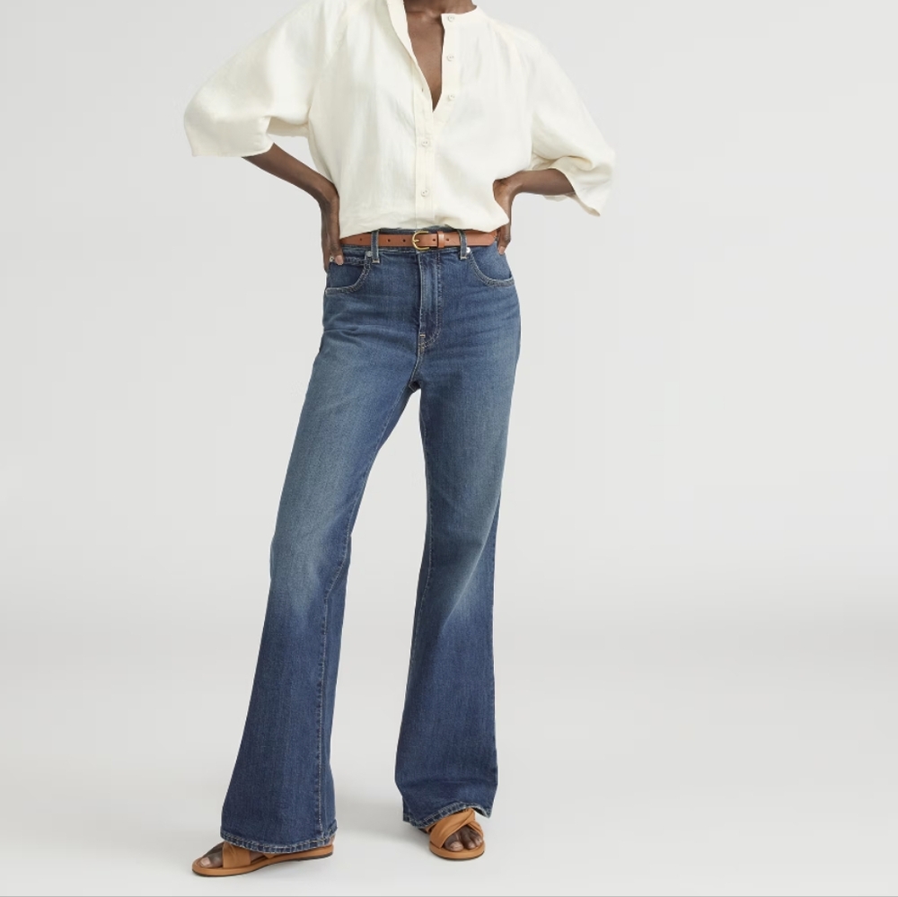 Everlane Blue Flare & Wide Leg Jeans